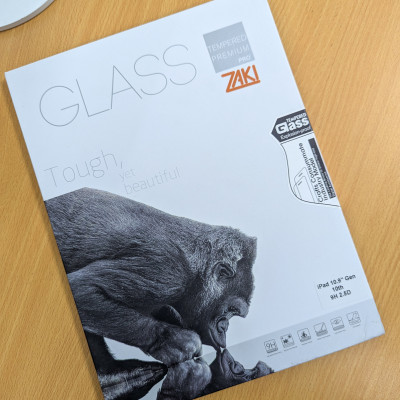 Dán cường lực trong suốt dành cho iPad 10.9" 2022 (10th Gen) Zaki 9H 2.5D - Hàng Chính Hãng