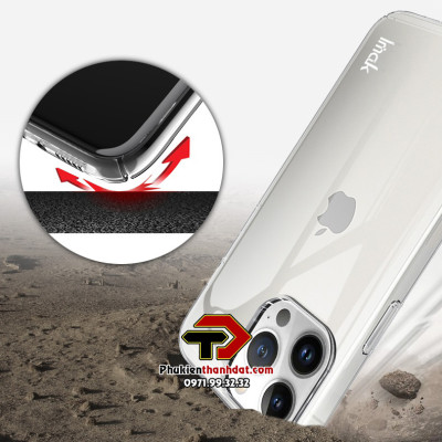 Ốp lưng trong suốt cho iPhone 14 Pro Max chính hãng IMAK phủ nano không ố màu - Hàng chính hãng