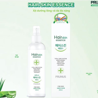CHAI XỊT DƯỠNG LÔNG CHO CHÓ PRUNUS HAIR SKIN ESSENCE 300ML
