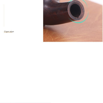 Tẩu thuốc gỗ mun cao cấp - họa văn giao ngẫu nhiên 