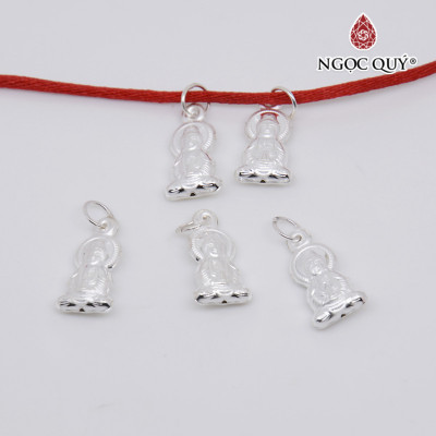 Charm bạc mặt Phật treo  - Ngọc Quý Gemstones