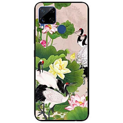Ốp lưng dành cho Realme C15 mẫu Sen Và Hạc