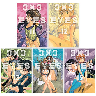 Sách - Combo Manga - 3x3 Eyes - Cô Bé Ba Mắt: Tập 11-15 (Bộ 5 Tập)