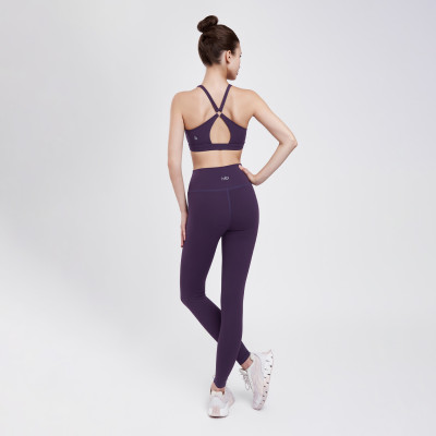 Set Đồ Tập Yoga Gym Hibi Sports H173 Kiểu Cổ Yếm Phối Khoen, Kèm Mút Ngực