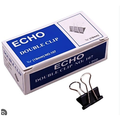 Kẹp tài liệu (kẹp bướm) Size 19mm