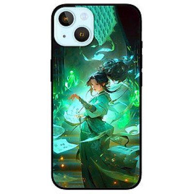 Ốp lưng cho IPhone 14 - 14 Plus - 14 Pro - 14 Pro Max - Thiếu Nữ Xanh - Hàng Chính Hãng
