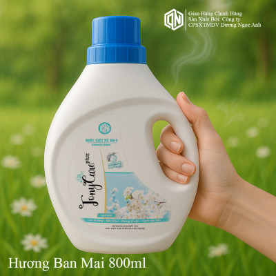 Nước giặt Tonycare 800ml – Hương Ban Mai sạch sâu, hương thơm tươi mát, an toàn cho da – Chính hãng Tonycare