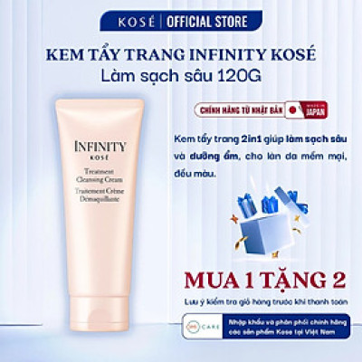 Kem Tẩy Trang Dưỡng Ẩm Làm Sạch Sâu 2in1 Kosé Infinity Treatment Cleansing Cream Nhật Bản 150g