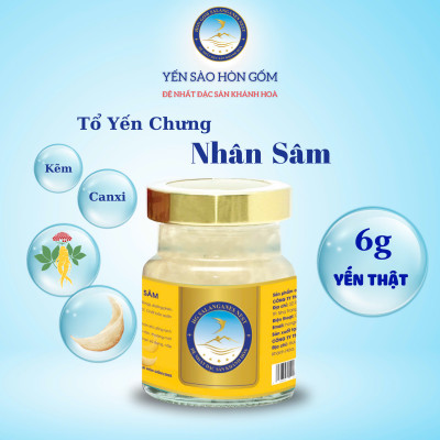 [Gói QT 16 Hũ] Tổ Yến Chưng Nhân Sâm- Yến Sào Hòn Gốm Chính Hiệu Khánh Hoà - HGKNEST