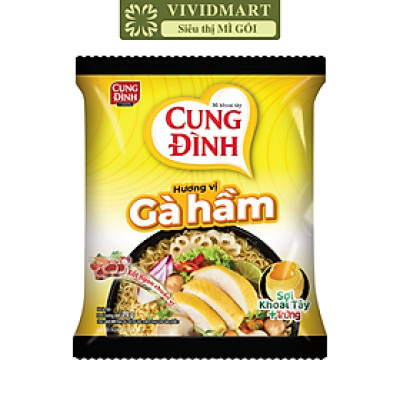 AFOTECH - Mì Cung Đình Gà hầm, Mì Gà hầm Cung Đình, Mì khoai tây Cung Đình Gà hầm, Mì Cung Đình gói (79g/gói)