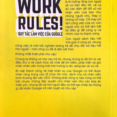 Quy Tắc Làm Việc Của Google