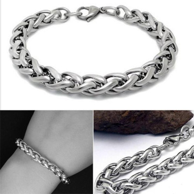 Vòng tay nam - Lắc tay nam titan cao cấp đẹp sang trọng inox kiểu bông dừa trangsucpt PTLTNA68