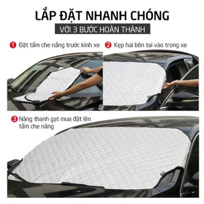 Tấm Che Chắn Nắng Kính Lái Ô Tô Honda City 3 Lớp Cao Cấp