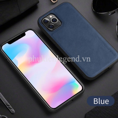 ỐP LƯNG DA cho iPhone 13 Pro Max , 13 Pro, 13 , 12 Pro Max , 12 , 12 Pro , 11 Pro Max , 11 Pro , 11 ốp viền dẻo hiệu X-level - Hàng chính hãng