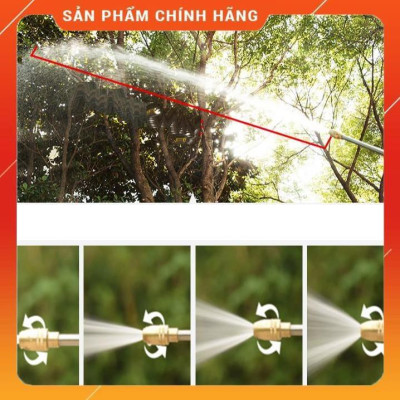 Bộ dây vòi xịt nước ️ , tăng áp 3 lần, loại 3m,5m 206318Lđầu đồng, cút,nối nhựa đen+ mở chai