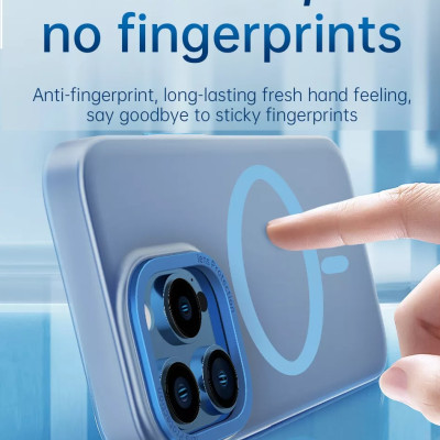 Ốp lưng chống sốc cho iPhone 14 Pro Max (6.7 inch) hỗ trợ sạc Maqsafe hiệu WIWU PC Ultra-thin Frosted Magnetic Case (mặt lưng nhám mờ, gờ bảo vệ Camera 0.5mm) - hàng nhập khẩu