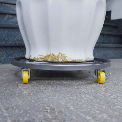 Đế lót chậu cây có bánh xe DAI NHAN, đế kê chậu cây, tròn hoặc vuông, làm bằng thép, sơn tĩnh điện, đường kính 30cm - 40cm - 50cm