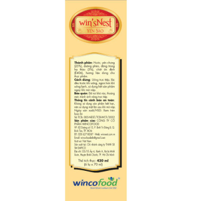 (Thùng 6 hộp) Yến Sào wins