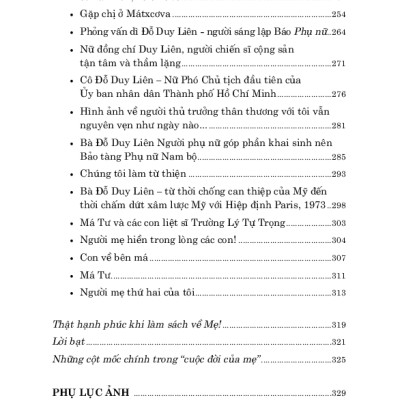 Hồi ức Đỗ Duy Liên Cuộc đời của mẹ
