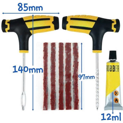 Bộ Vá Lốp Xe Không Săm Khẩn Cấp Cho Ôto, Xe Májy – Vá Lụi, Vá Rút Nhanh Gọn Tại Nhà Hoặc Dọc Đường, ĐÈN TRANG TRÍ
