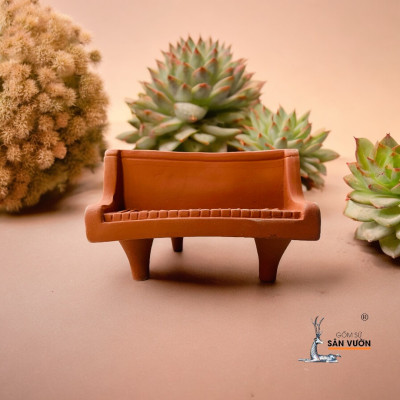 Chậu Gốm Đất Nung Mini Hình Đàn Piano -  Chậu Gốm Decor