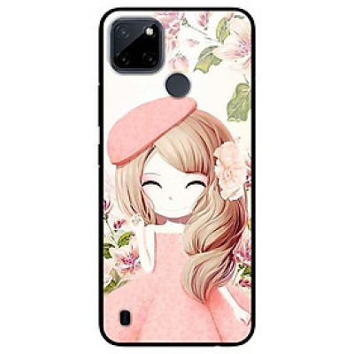 Ốp lưng dành cho Realme C21Y - C25Y mẫu Anime Cô Gái Váy Bông