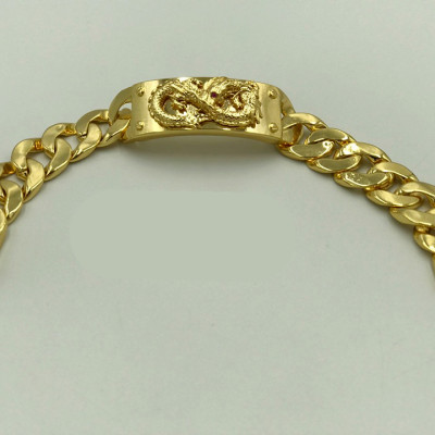 Vòng Lắc Tay Nam Rồng Mạ Vàng 18K Cao Cấp + TẶNG LÁ BỒ ĐỀ MAY MẮN TÀI LỘC ĐỂ VÍ ĐIỆN THOẠI