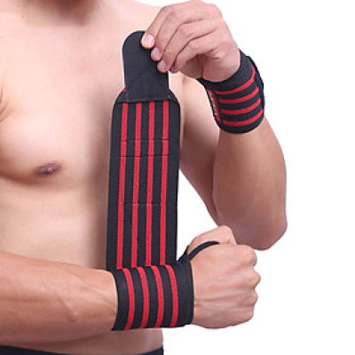 Băng Quấn Bảo Vệ Cổ Tay GYM  Wrist Cao Cấp 60x8cm (1 Đôi)