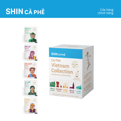 Cà phê VN Collection - SHIN Cà Phê - Túi Nhúng - Hộp 10 gói