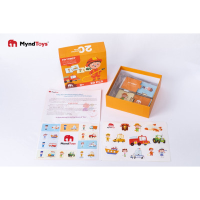Đồ Chơi Xếp Hình MyndToys My First Puzzle - Jobs & Transportation (Chủ Đề Nghề Nghiệp) Cho Bé Trên 2 Tuổi