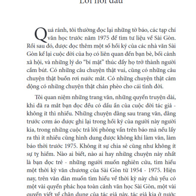 Văn Học Sài Gòn 1954-1975 - Những Chuyện Bên Lề (Tái Bản 2023)