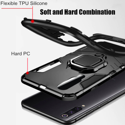 Ốp lưng dành cho Samsung Galaxy A7 2018 iron man chống sốc kèm iring - hàng nhập khẩu