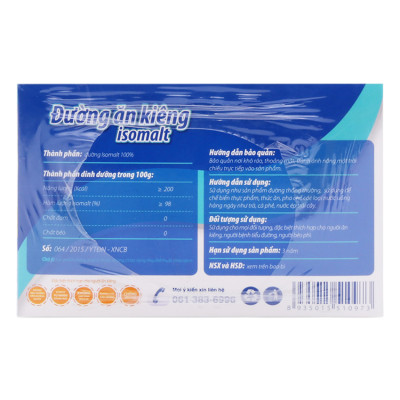Đường Ăn Kiêng Isomalt 5g (Hộp 250g)