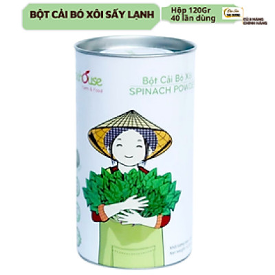 Bột cải bó xôi hữu cơ nguyên chất sấy lạnh Dalahouse - Mẫu mới 2022 Hộp 120gr tiết kiệm - Nguồn Vitamin K,A,C, sắt, magie & Mangan cao giúp xương chắc khỏe, hỗ trợ tiêu hóa và hỗ trợ thị lực _ ThuDươngShop Chờ duyệt tự động