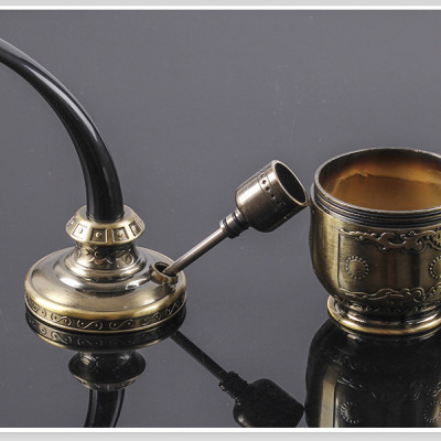 Tẩu thuốc lọc bằng nước nhựa cứng cao cấp màu đồng, lọc khói cực đẹp (MÀU GIAO NGẪU NHIÊN)