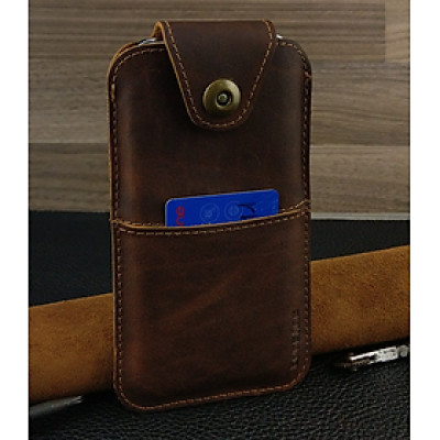 Bao Da Rút cho IPHONE Có Quai Cài Da Bò Sáp