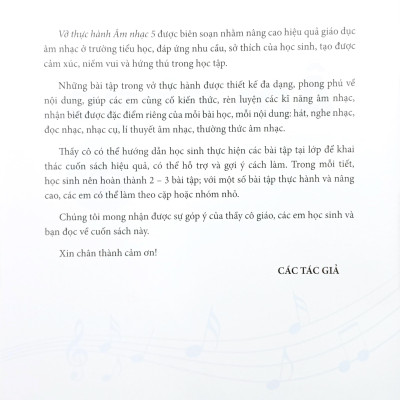 Sách - Vở Thực Hành Âm Nhạc 5 (Cánh Diều) (Chuẩn)