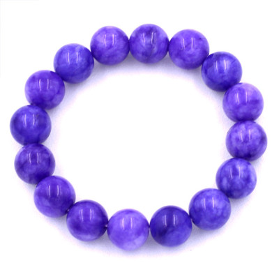 Vòng chuỗi đeo tay Đá Vân Rồng Tím 12 ly 16 hạt - hợp mệnh Hỏa, mệnh Thổ