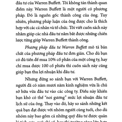 Phương Pháp Đầu Tư Warren Buffett (Tái Bản)