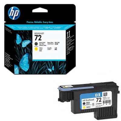 Đầu in HP 72 Matte Black and Yellow DesignJet Printhead (C9384A) Dùng cho máy in T795/ T1300PS/T610/T1200/T1300/-Hàng chính hãng 