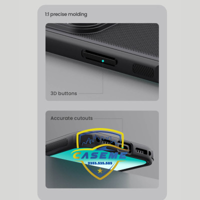 Ốp lưng dành cho iPhone 17 Pro Nillkin Super Frosted Shield Pro Matte dạng sần - Hàng chính hãng