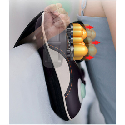 Máy (Gối) Massage Đấm Bóp Cổ Vai Gáy Nikio NK-136AC/DC - Con Lăn 3D Xoa Bóp Chuyên Sâu Kết Hợp Hồng Ngoại Trị Liệu Đau Mỏi Cổ, Hỗ Trợ Mát Xa Lưng