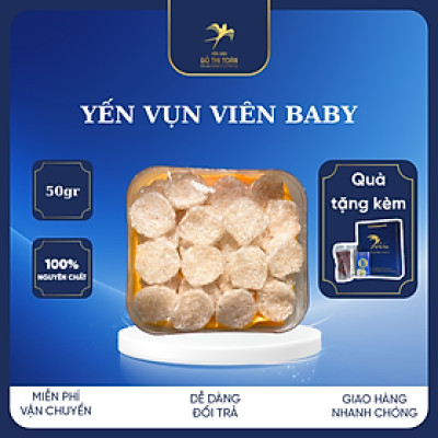 YẾN TINH CHẾ VỤN BABY HỘP 50GR - YẾN SÀO ĐỖ THỊ TOÁN - VỤN BABY TIỆN LỢI - PHÙ HỢP MỌI LỨA TUỔI - TỐT CHO TIÊU HÓA - TỐT CHO TĂNG TRƯỞNG CỦA TRẺ