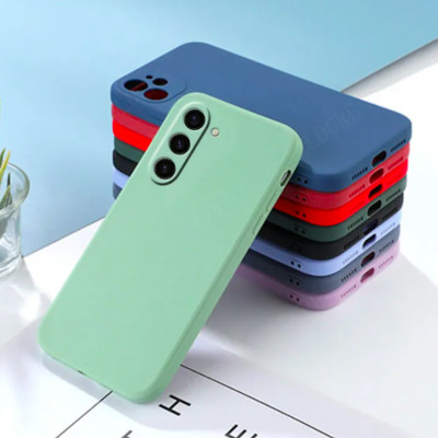 Ốp lưng silicon case cho Samsung Galaxy S24 Fe , S23 FE mỏng 0.3mm chống bám bẩn mặt lưng siêu mềm mịn, có gờ bảo vệ camera - Hàng chính hãng