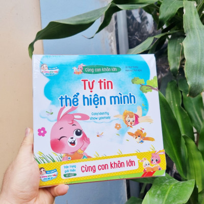 Tủ sách kỹ năng giao tiếp cho bé - Bộ 10 cuốn truyện tranh song ngữ "Cùng con khôn lớn" (Tặng bộ bút bay mực cho bé thỏa sức sáng tạo)
