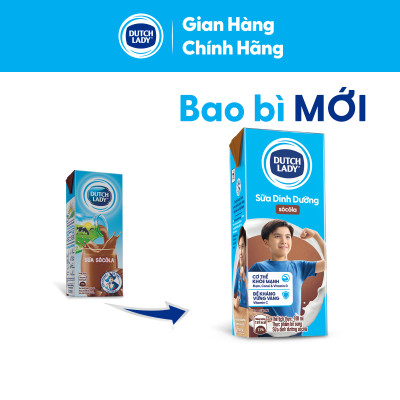 Thùng 48 Hộp Sữa Uống Tiệt Trùng Dutch Lady Socola (180ml/Hộp)