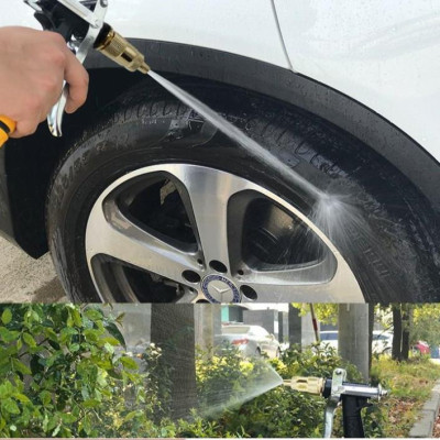  Bộ dây vòi xịt nước rửa xe,tưới cây .tăng áp 3 lần, loại 7m,10m 206236 đầu đồng,cút đồng, + tặng túi đựng bút