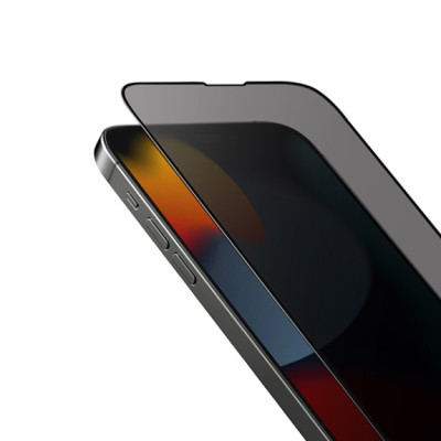 Miếng Dán Cường Lực Chống Nhìn Trộm Kèm Khung Dán UNIQ OPTIX PRIVACY cho iphone 17/ 17 air/ 17 pro/ 17 pro max/ iPhone 16 /16 Plus/ 16 Pro/ iPhone 16 ProMax_ Hàng chính hãng