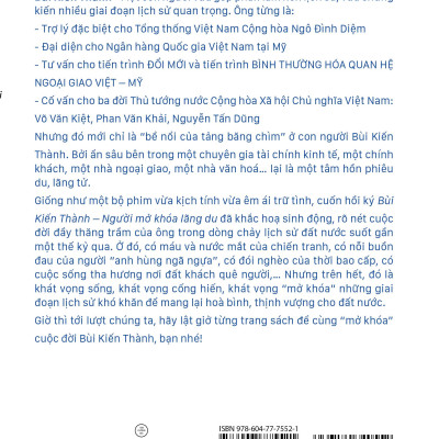 Bùi Kiến Thành - Người Mở Khoá Lãng Du (Hồi ký) (Tái Bản 2025)