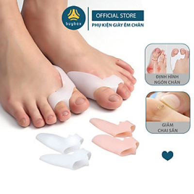 Combo 3 Cặp nẹp silicone tách ngón, bảo vệ đinh hình ngón chân cái - Buybox - BBPK281 